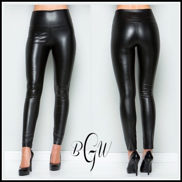 Boutique with Grace Pants - Boutique with Grace Soft & Stretchy Faux Leather Leggings NIP